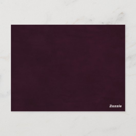 Rustic Summer Floral Weddenschap Card Briefkaart (Achterkant)