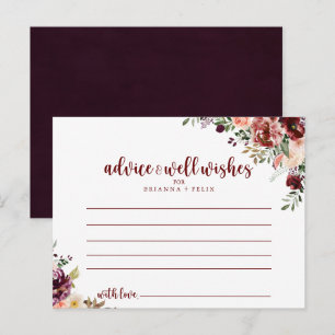 Rustic Summer Floral Weddenschap Card Briefkaart