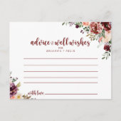 Rustic Summer Floral Weddenschap Card Briefkaart (Voorkant)