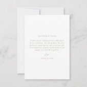 Rustic Summer Meadow Wildflower Wedding Thank You  Kaart (Achterkant)