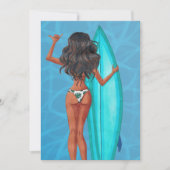 Rustic Summer Surf Strand Vakantie Verjaardagsfees Kaart (Voorkant)