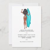 Rustic Summer Surf Strand Vakantie Verjaardagsfees Kaart (Achterkant)