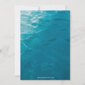 Rustic Summer Swimming Pool Party Birthday  Invita Kaart (Achterkant)