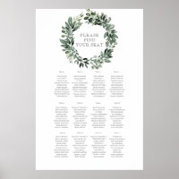 Rustic Summer Wedding Seating Chart