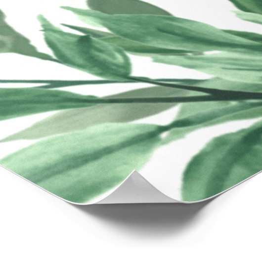 Rustic Summer Wedding Seating Chart Poster (Hoek)