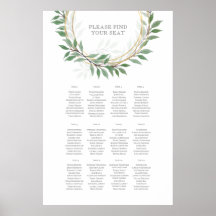 Rustic Summer Wedding Seating Chart