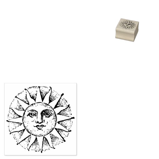 Rustic Sun Burst  Rubberstempel (Gestempeld)
