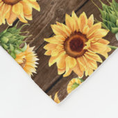 Rustic Sunflower 30 Foto Collage Persoonlijk Fleece Deken (Hoek)
