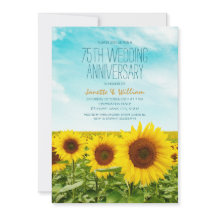 Rustic Sunflower 75th Wedding Jubileum Floral