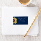Rustic Sunflower Address Label (Insitu)