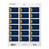 Rustic Sunflower Address Label (Full Sheet)