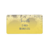 Rustic Sunflower Address Label (Voorkant)