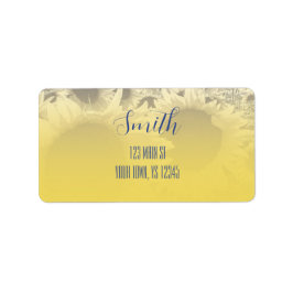Rustic Sunflower Address Label