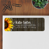 Rustic Sunflower Address Label