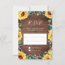 Rustic Sunflower Babys Breath Border Wood Weddensc