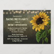 Rustic Sunflower Bachelorette Party
