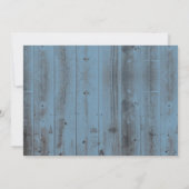 Rustic Sunflower Barrel Dusty Blue Barn Sweet 16 Kaart (Achterkant)