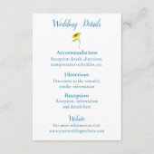 Rustic Sunflower Beauty Wedding Informatiekaartje (Voorkant)