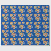 Rustic Sunflower Bloom | Cadeaupapier (Vlak)