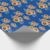 Rustic Sunflower Bloom | Cadeaupapier (Hoek)