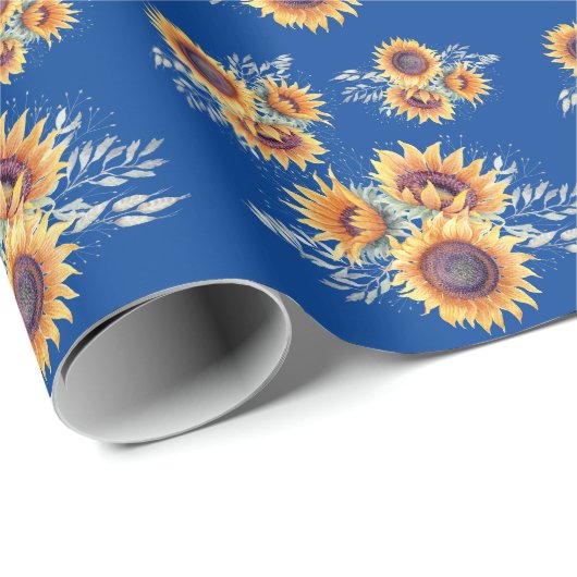 Rustic Sunflower Bloom | Cadeaupapier (Rol Hoek)