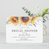 Rustic Sunflower Bloom | Florence-Vrijgezellenfees Kaart (Staand voorkant)