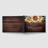 Rustic Sunflower Bloom | Weddenschap Gastenboek (Volledig)