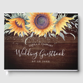 Rustic Sunflower Bloom | Weddenschap Gastenboek