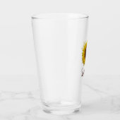 Rustic Sunflower Boho Floral Personalized  Glas (Rechts)