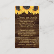 Rustic Sunflower Books Baby neutraal Baby shower e