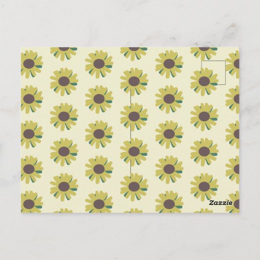 Rustic Sunflower Border Greenery Vrijgezellenfeest Briefkaart (Achterkant)