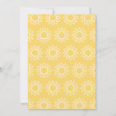 Rustic Sunflower Bouquet-fotoscript Save The Date (Achterkant)