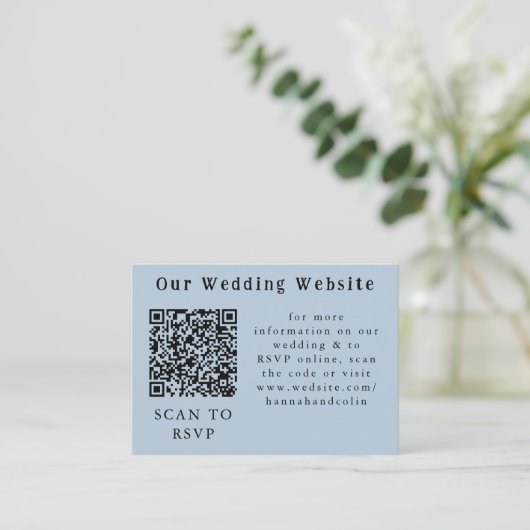 Rustic Sunflower Bouquet Waterverf Web QR RSVP Informatiekaartje (Staand voorkant)