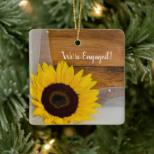 Rustic Sunflower Bridal Veil Land Verloving