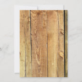 Rustic Sunflower Bride Photo Wood Vrijgezellenfees Kaart (Achterkant)