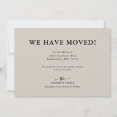 Rustic Sunflower Calligraphy Moving Announcement Aankondiging (Achterkant)