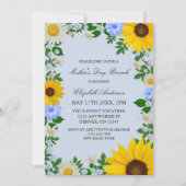 Rustic Sunflower Daisy Floral Moederdag Kaart (Voorkant)
