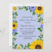 Rustic Sunflower Daisy Floral Moederdag Kaart (Voorkant)