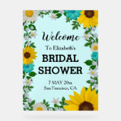 Rustic Sunflower Daisy Floral Vrijgezellenfeest Acryl Bord (Voorkant)