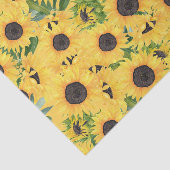 Rustic Sunflower  Floral Pattern Tissuepapier (Detail)