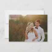 Rustic Sunflower Hartelijk dank voor de bruiloft v Bedankkaart (Achterkant)