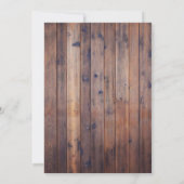 Rustic Sunflower Jar Barn Wood Rehearsal Kaart (Achterkant)