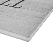 Rustic Sunflower Lace Wood Names Wedding Gift Snijplank (Hoek)