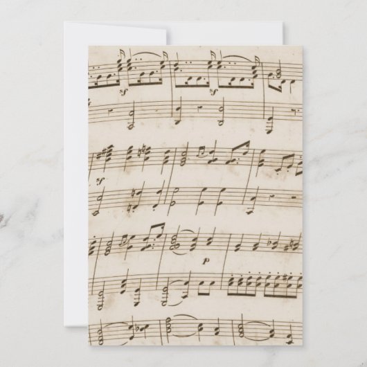 Rustic Sunflower  Musical Baby shower Kaart (Achterkant)