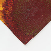 Rustic Sunflower Pattern Boerderij House Charm Fleece Deken (Hoek)