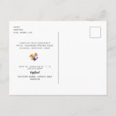 Rustic Sunflower Photo Bridal Shower Invitation Briefkaart (Achterkant)