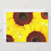 Rustic Sunflower Rehearsal Dinner Invitations Kaart (Achterkant)