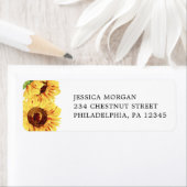 Rustic Sunflower Return Address Label (Insitu)