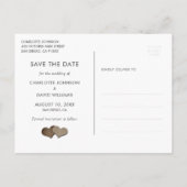Rustic Sunflower Save the Date Photo Briefkaarten (Achterkant)