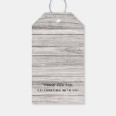 Rustic Sunflower Sip Sip Hooray Favor Cadeaulabel (Achterkant)